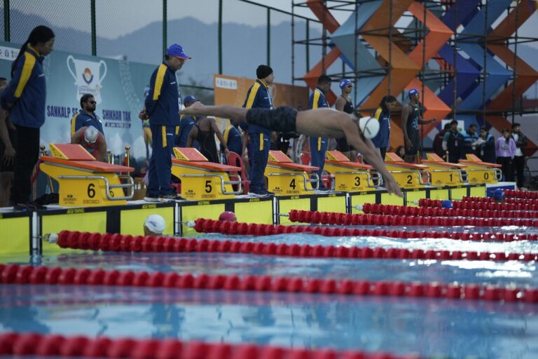 Himalaya Harbinger, Rudrapur Bureau.  *Karnataka Dominates Aquatics at 38th National Games; Harshita, Vidit, and Srihari Clinch Golds*
