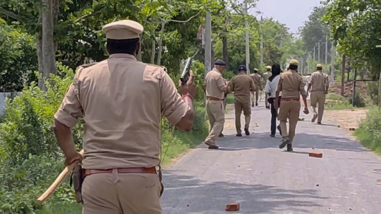 Tensions in UP’s Etawah over tonsuring row: stone pelting on cops, 19 detained