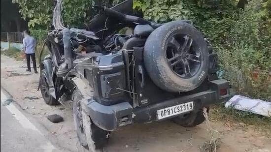 Five killed, one critical as Thar rams wall on Delhi-Jaipur Expressway