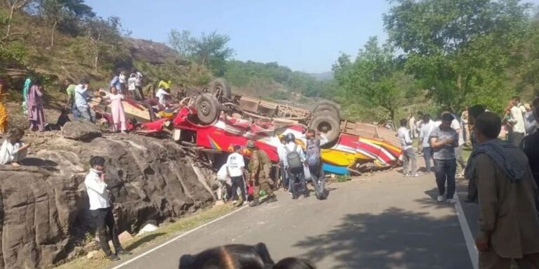 20 dead, 36 injured as bus rolls into gorge in J&K’s Udhampur district