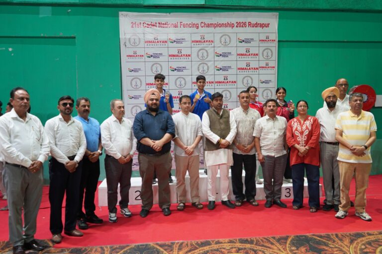 21st Cadet National Fencing Championship concludes on a grand note in Rudrapur